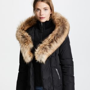 Mackage Adali Women’s Genuine Fur Puffer Coat Black Size Small